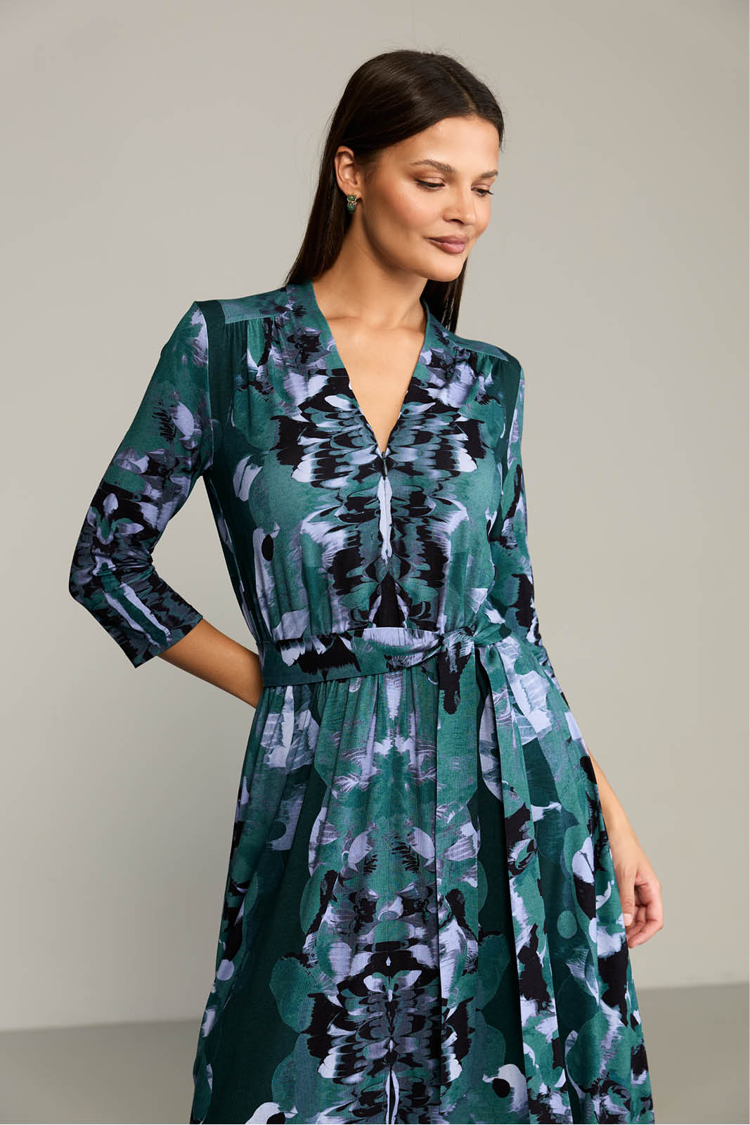 Sukienka LIBERTY DRESS print Rorschach green