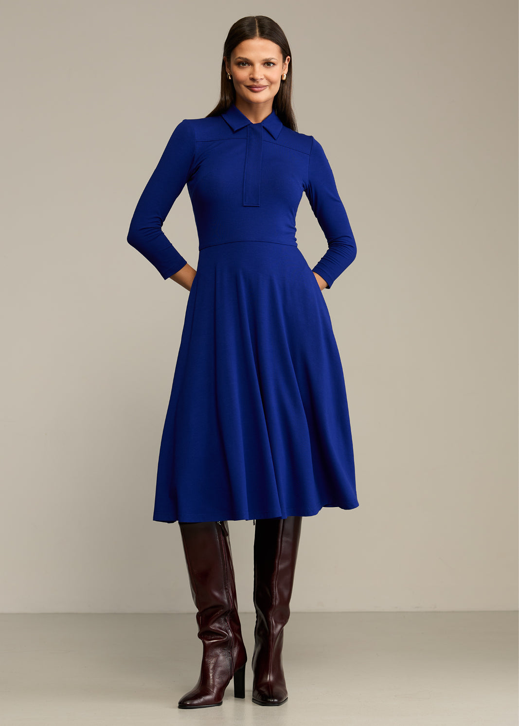 Sukienka NATURAL BEAUTY art blue